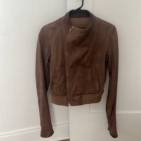 Rick Owens Leather Jacket - Picture 4 of 5